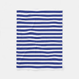 Manta Polar Fleece Baby Blanket Navy tiras azules y blancas