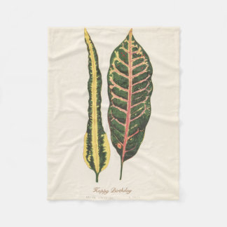 Manta Polar Fleece Blank de regalo verde de cumpleaños persona