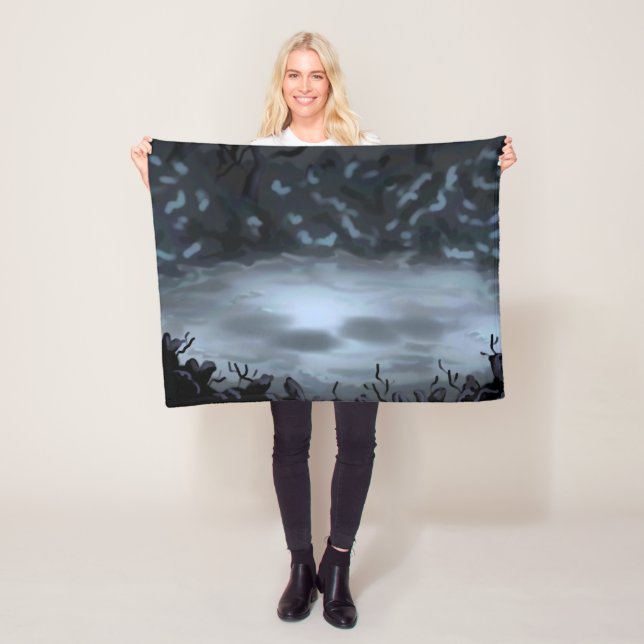 Manta Polar Fleece Blanket (In situ)