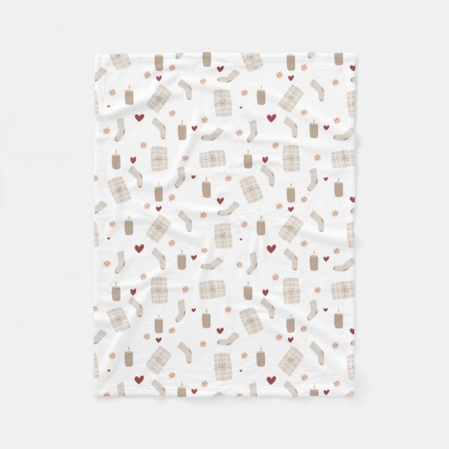 Manta Polar Fleece Blanket 76,2cmx101,6cm - Christmas Pattern (Anverso)