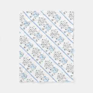 Manta Polar Fleece Blanket/A Beautiful Baby Boy & Carriles