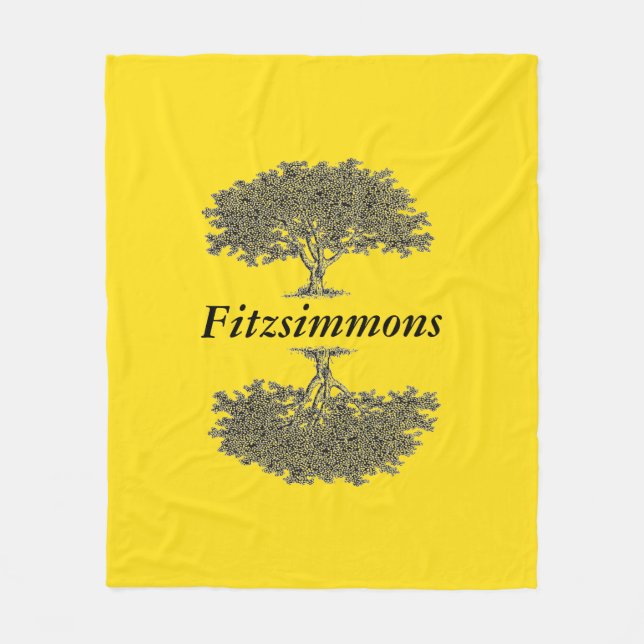 Manta Polar Fleece Blanket - Árboles reflejados (Anverso)