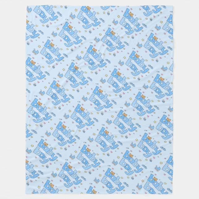 Manta Polar Fleece Blanket/Baby Boy (Anverso)