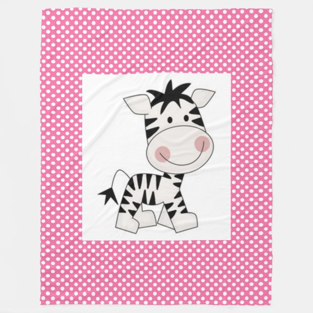 Manta Polar Fleece Blanket/Baby Zebra (Anverso)