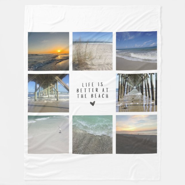 Manta Polar Fleece Blanket-Beach (Anverso)