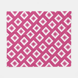 Manta Polar Fleece Blanket - Bloques de diamantes de Magenta
