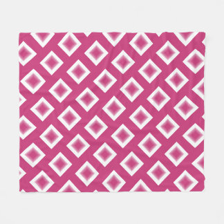 Manta Polar Fleece Blanket - Bloques de diamantes de Magenta