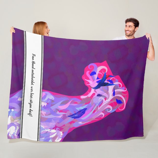 Manta Polar Fleece Blanket con el elegante ilustracion Great D (In situ)