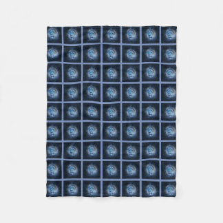 Manta Polar Fleece Blanket con león azul