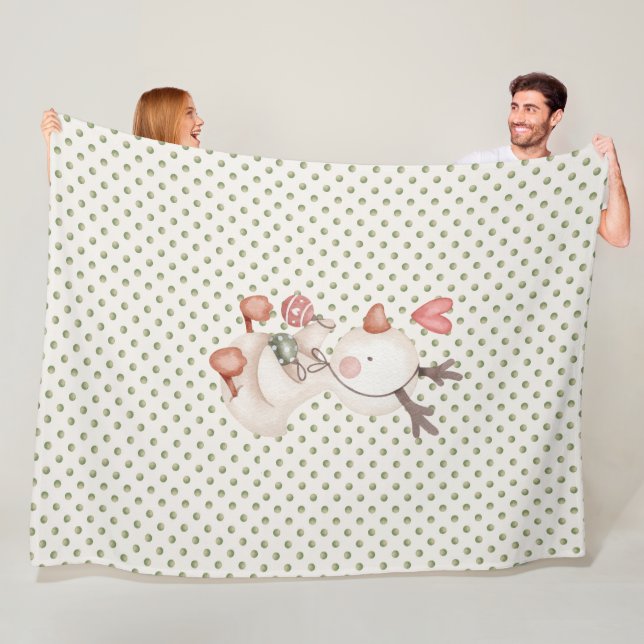 Manta Polar Fleece Blanket con Pato Cuto (In situ)