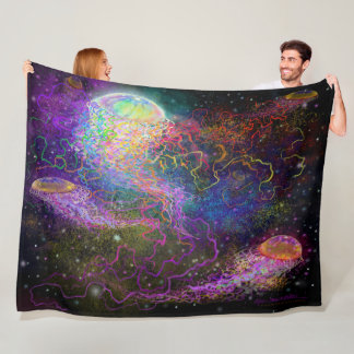 Manta Polar Fleece Blanket Cosmic Celebration