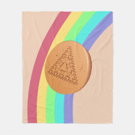 Manta Polar Fleece Blanket Dalgona Vista lateral múltiple Triá