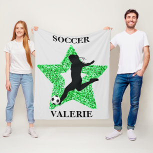 Manta Polar Fleece Blanket de la Superestrella de fútbol con n
