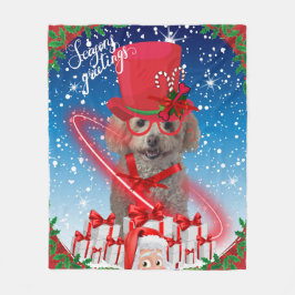 Manta Polar Fleece Blanket de saludo de temporada