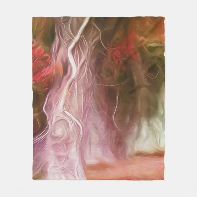 Manta Polar Fleece Blanket Dream Light Red Tree (Anverso)