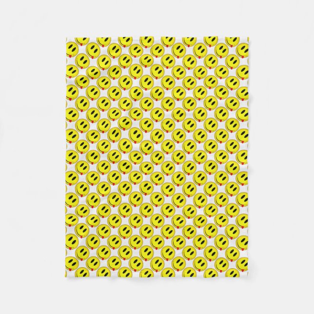 Manta Polar Fleece Blanket/Emoticons-Caras sonrientes (Anverso)