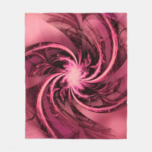 Manta Polar Fleece Blanket Fractal Twisted Purple & Plum