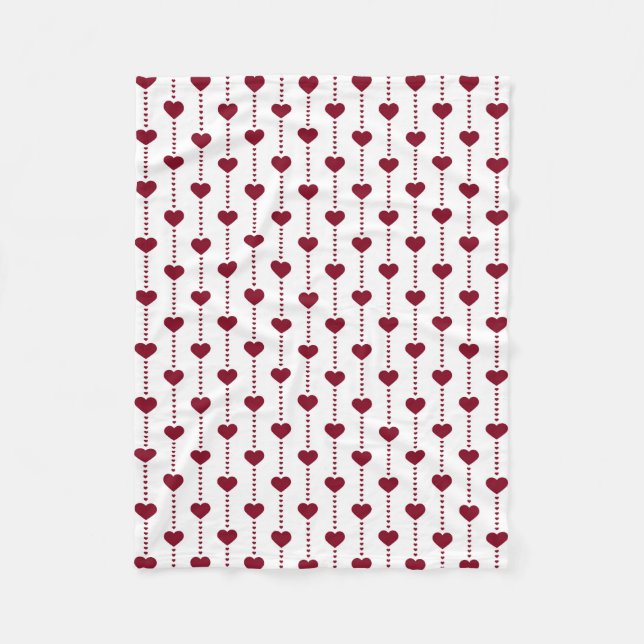 Manta Polar Fleece Blanket/Hearts (Anverso)