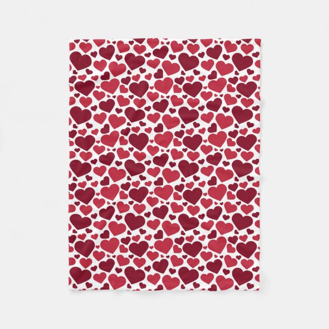 Manta Polar Fleece Blanket/Hearts (Anverso)