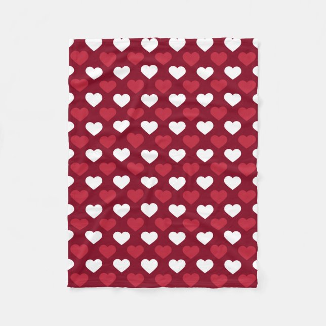 Manta Polar Fleece Blanket/Hearts (Anverso)