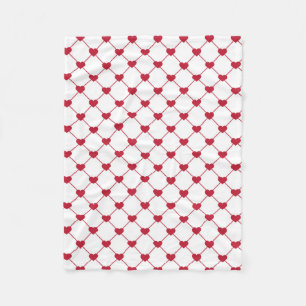 Manta Polar Fleece Blanket/Hearts