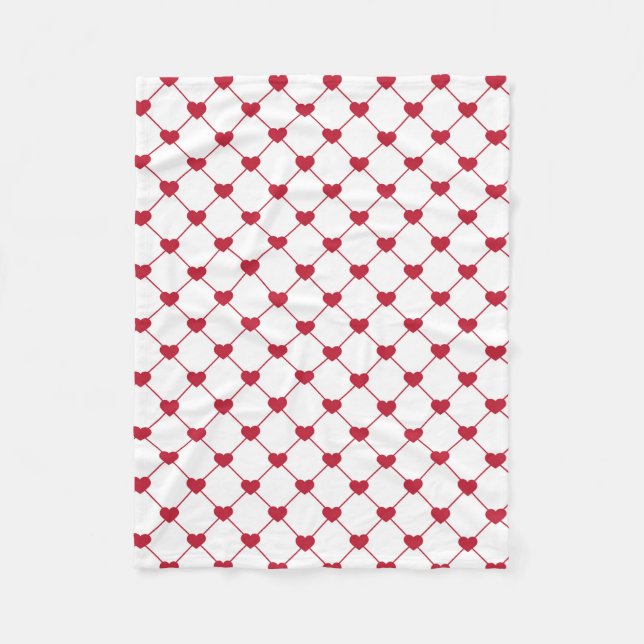 Manta Polar Fleece Blanket/Hearts (Anverso)
