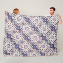 Fleece Blanket Lavender African Daisies