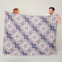 Manta Polar Fleece Blanket Lavender African Daisies