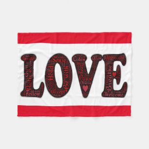 Manta Polar Fleece Blanket/Love