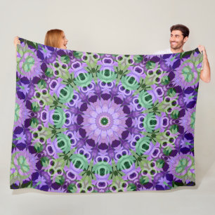 Manta Polar Fleece Blanket Mandala patrón redondo caleidoscopi