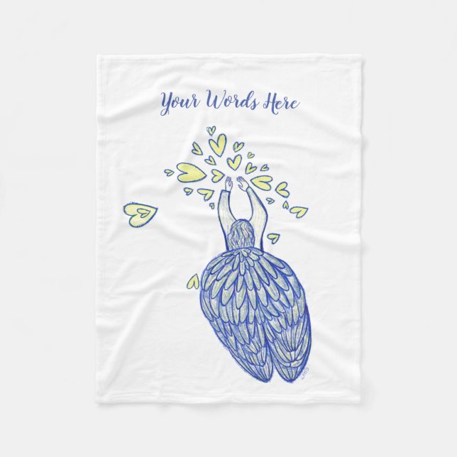 Manta Polar Fleece Blanket, Personalizado de apoyo de Archange (Anverso)