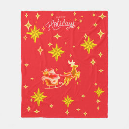 Manta Polar Fleece Blanket Santa Clause 