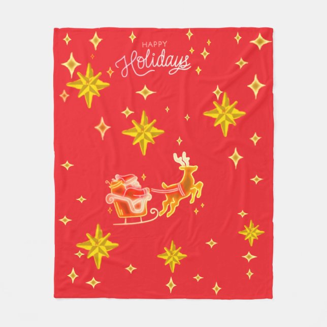 Manta Polar Fleece Blanket Santa Clause  (Anverso)