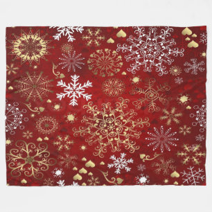 Manta Polar Fleece Blanket/Snowflakes
