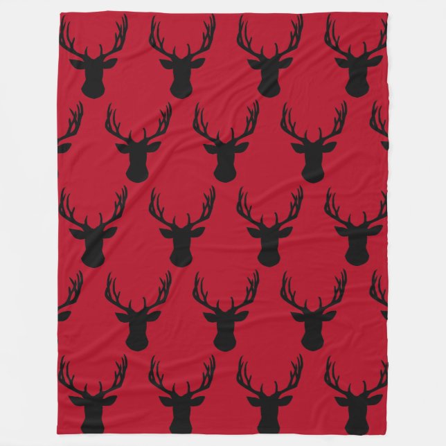 Manta Polar Fleece Blanket - Stag Deer Head (Anverso)