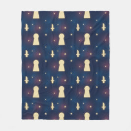 Manta Polar Fleece Blanket Starnight Knife Keyhole Pattern