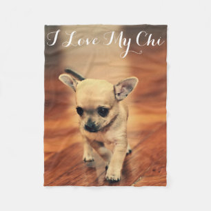 Manta Polar Fleece Blankets I Love My Chi