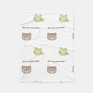 Manta Polar Fleece con gatos