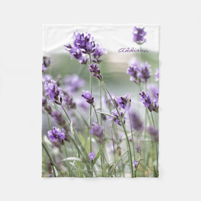 Manta Polar Fleece Fleece Blankets With Lavender (Anverso)