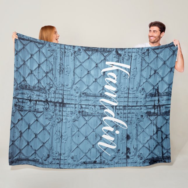 Manta Polar Fleece Personalizada Lanza De Tin Rústico Techo (In situ)