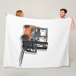 Manta Polar Fleecedecke mit Gabelstapler- Design