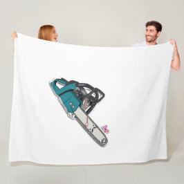 Manta Polar Fleecedecke mit Kettensägen-Desig