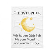 Fleecedecke mit Name individuell