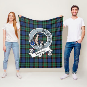 Manta Polar Fletcher Ancient Clan Badge Tartan Plaid