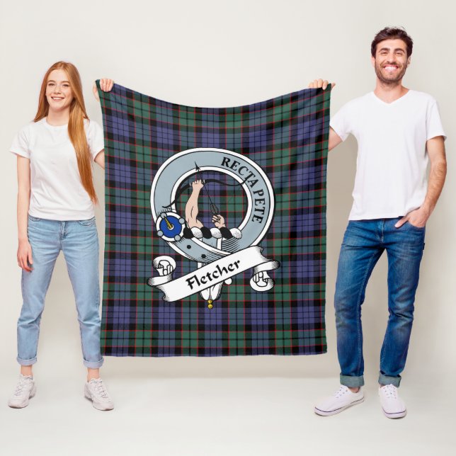 Manta Polar Fletcher Bandera moderna de clan Tartan Plaid (In situ)