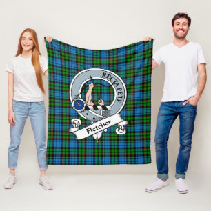 Manta Polar Fletcher Clan Badge Tartan Plaid