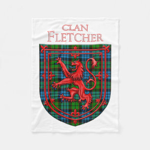Manta Polar Fletcher Tartan Scottish Plaid Lion Rampant