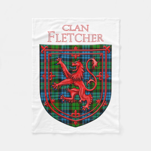 Manta Polar Fletcher Tartan Scottish Plaid Lion Rampant (Anverso)
