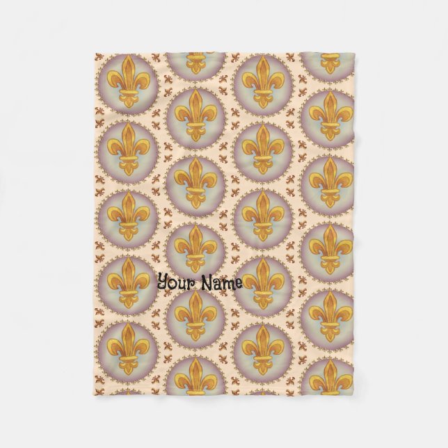 Manta Polar Fleur De Lis Family Crest (Anverso)