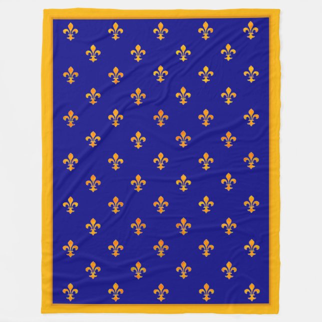 Manta Polar Fleurs de oro de Francia en cartel azur (Anverso)